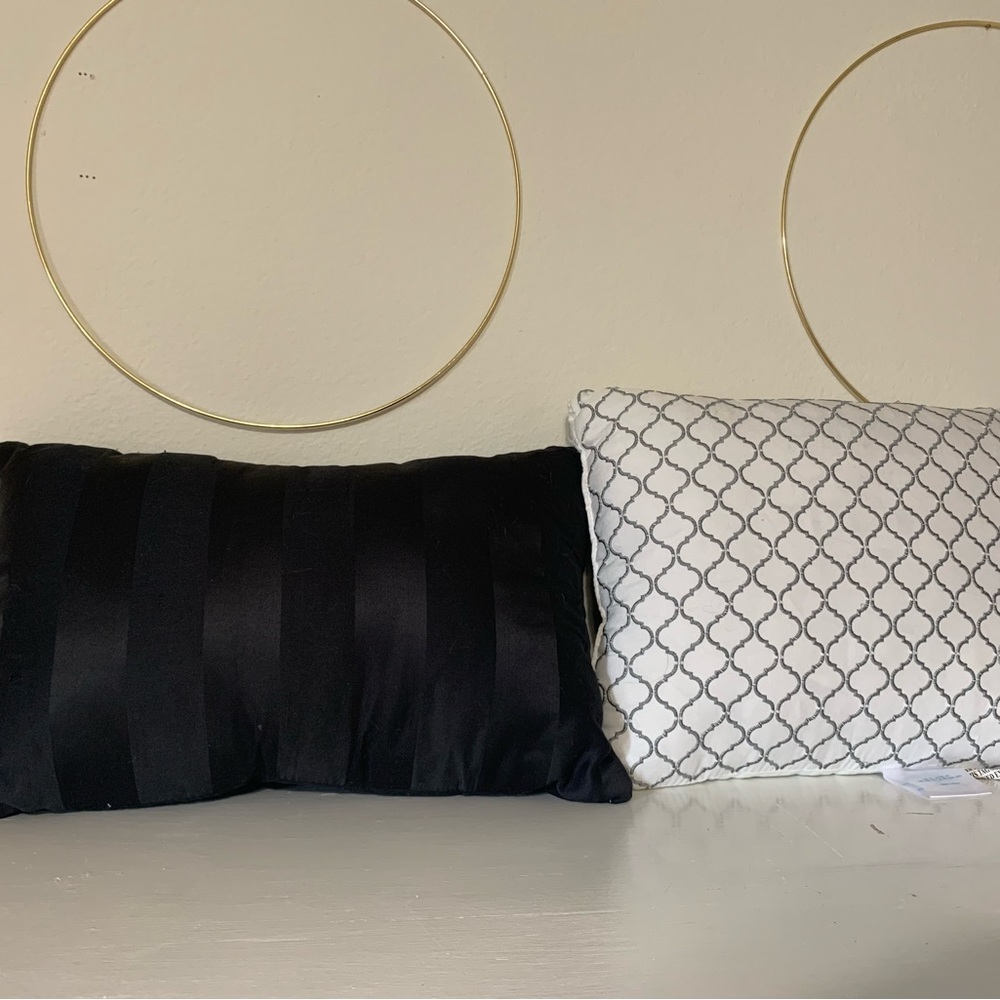 Set of two throw pillows